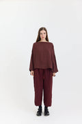 Sailor Boxy Top - Cordovan