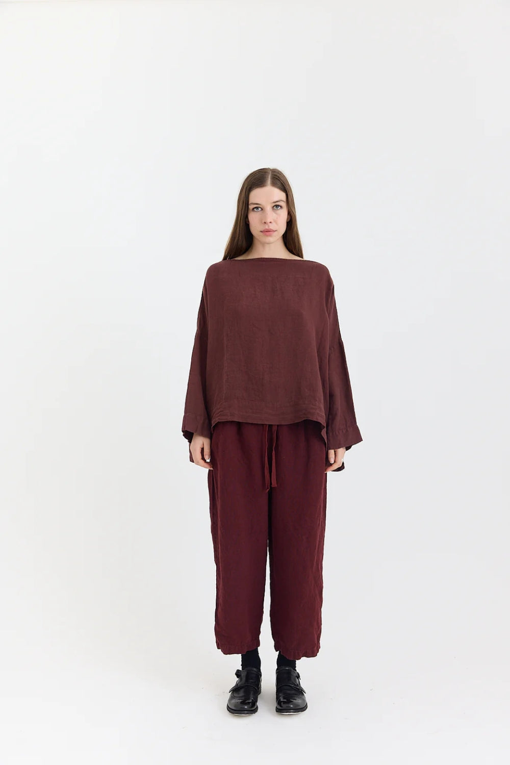 Sailor Boxy Top - Cordovan