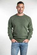 Mens Crew Neck Jumper - Moss