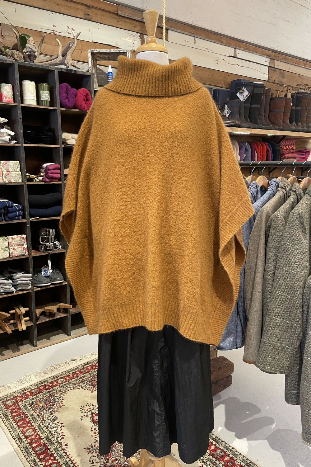 Lush Cowl Neck Poncho - Multiple Colours