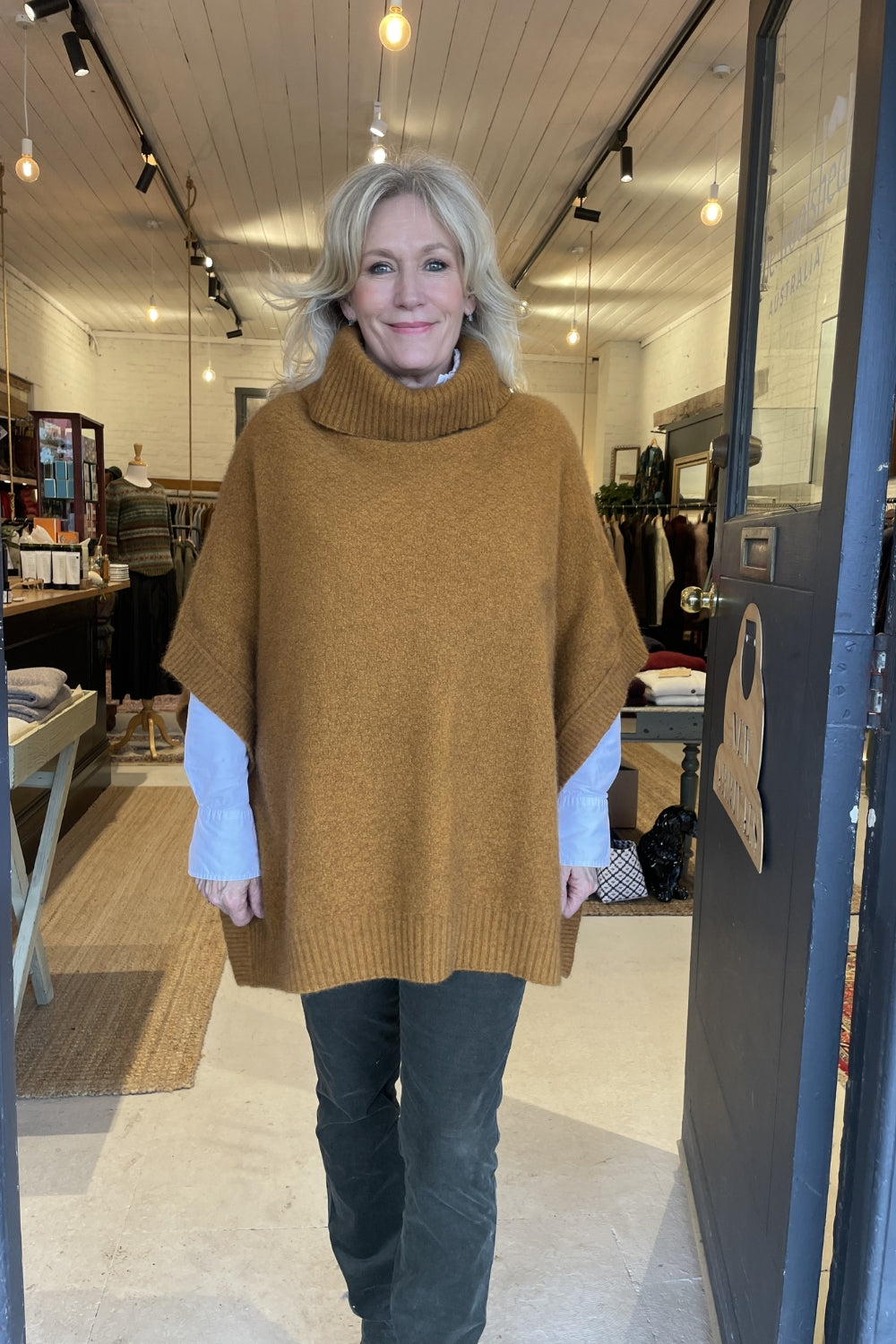 Lush Cowl Neck Poncho - Multiple Colours