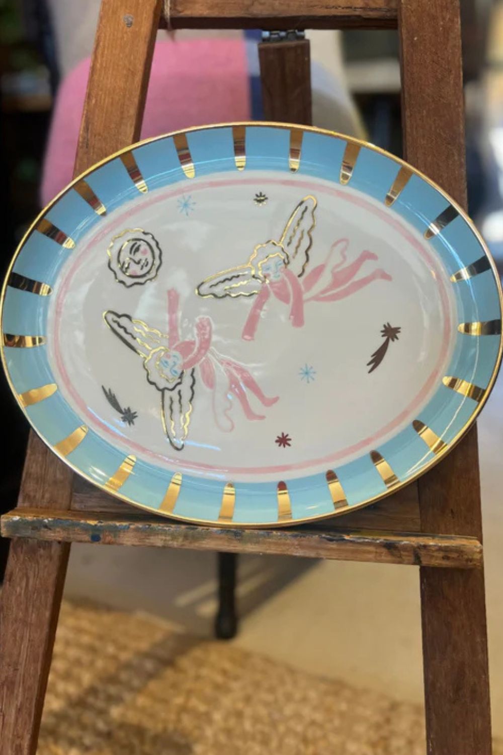 Oval plate - Angels