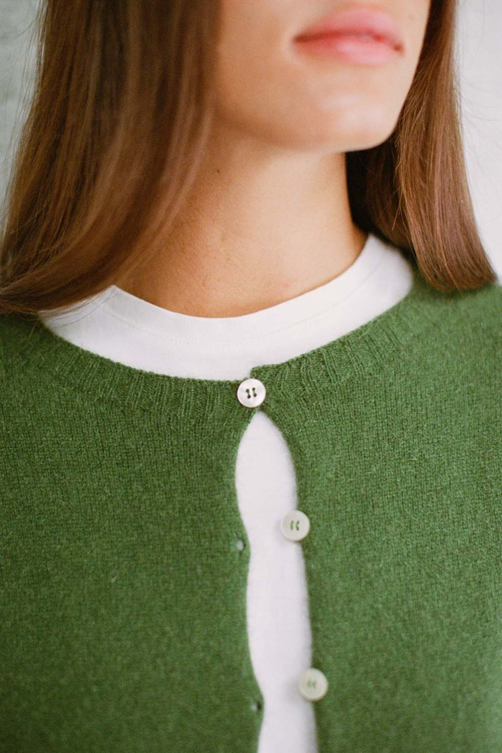 Dusk Cardigan - Herb Green