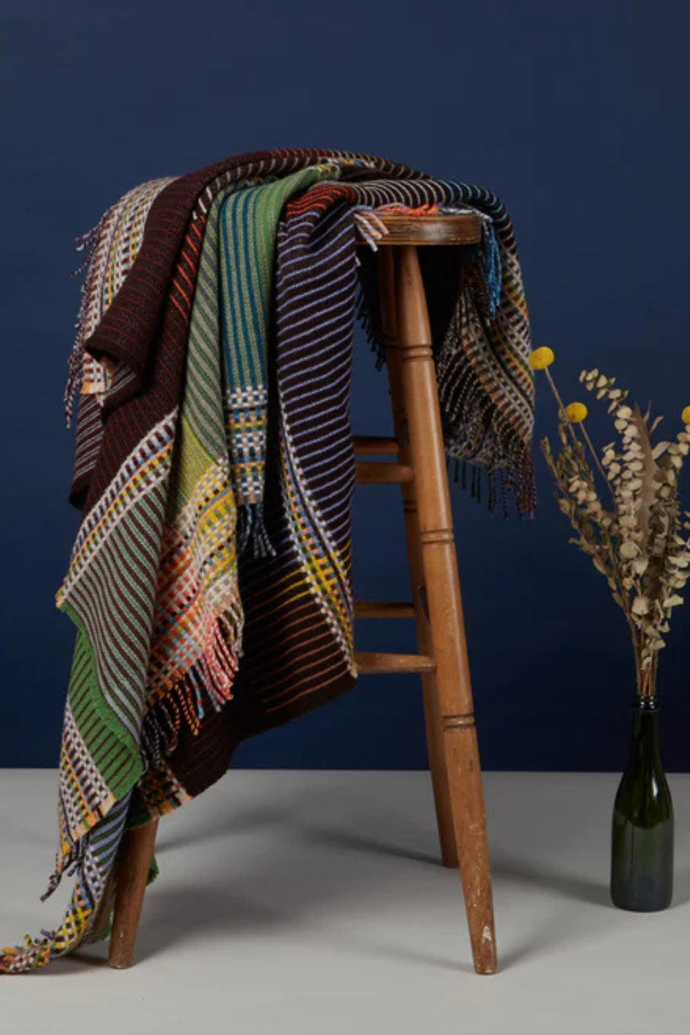 Lambswool Pinstripe Throw - Florence