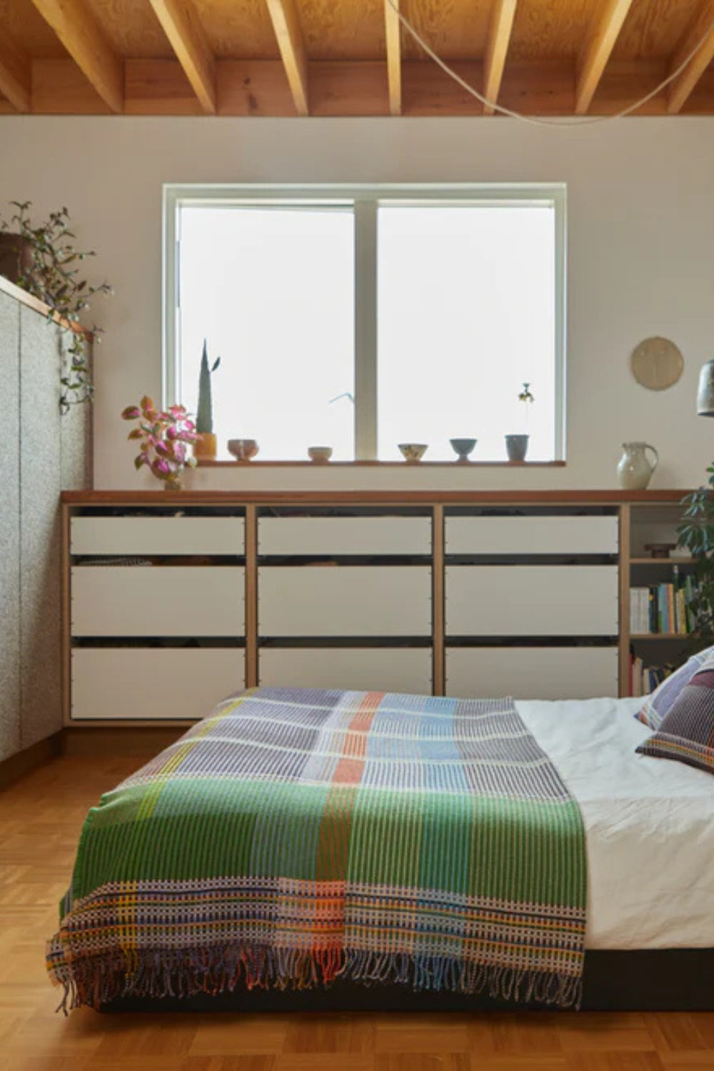 Lambswool Pinstripe Throw - Florence