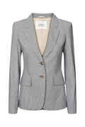 Rabens Saloner Helda Jacket - Navy Pinstirpe
