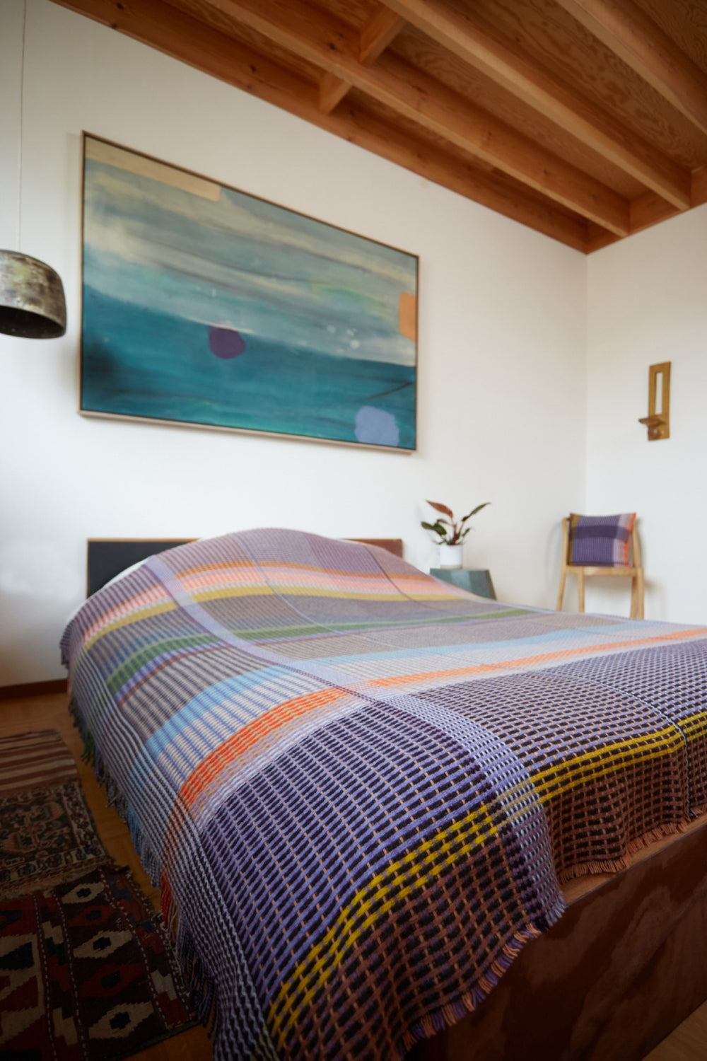 Lambswool Basket Weave Throw - Jankel