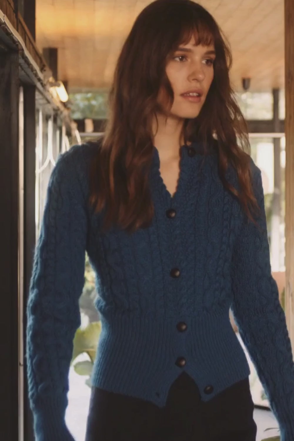 Elva Cardigan - Sapphire