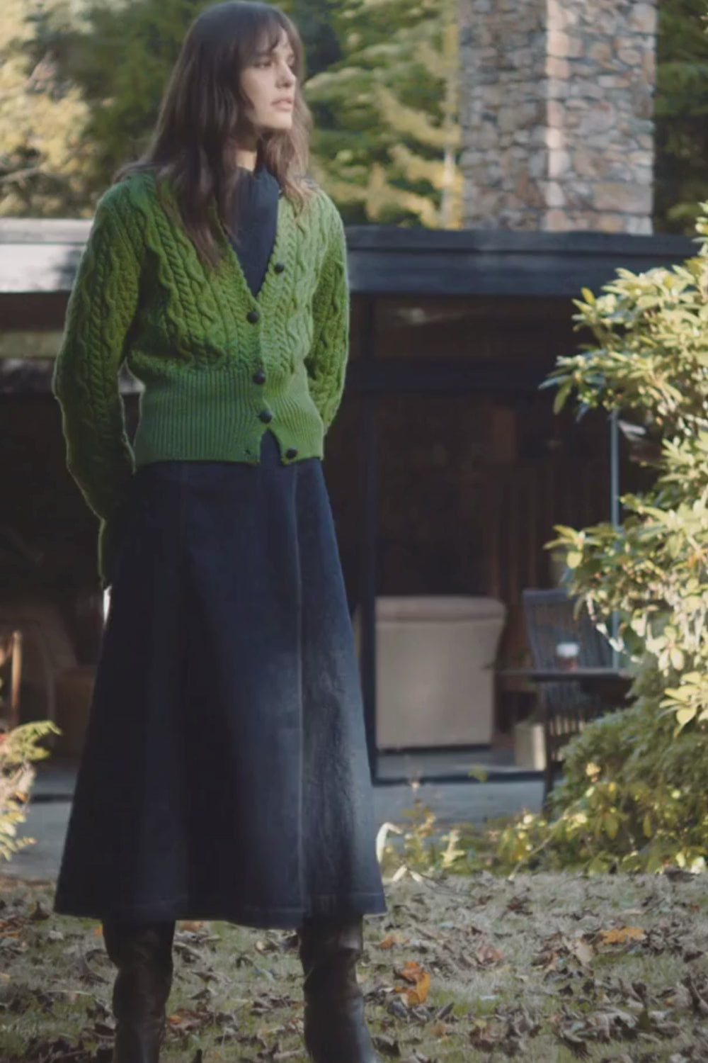 Elva Cardigan - Moss