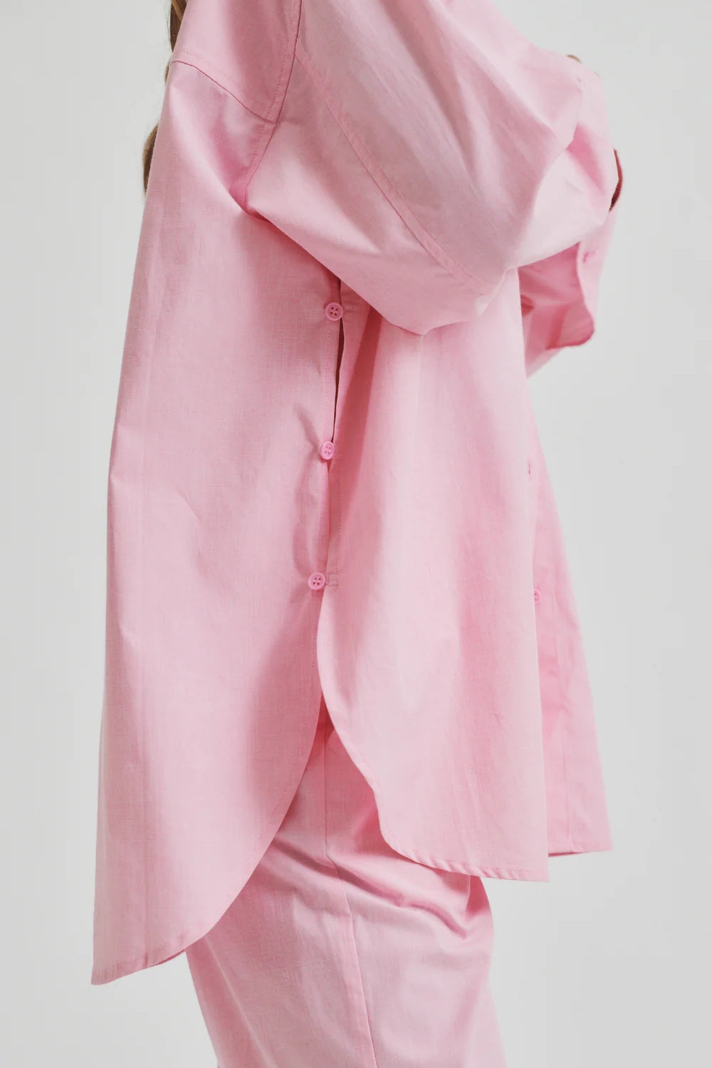 Lucine Longline Shirt - Pink Cosmos