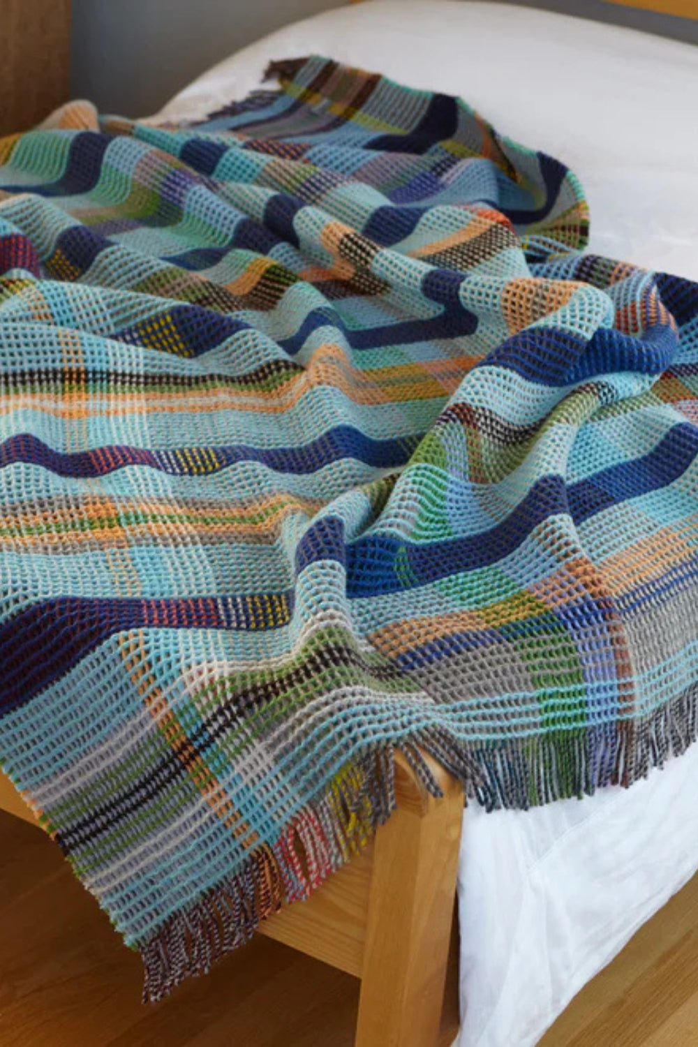 Lambswool Honeycomb Throw - Wilding