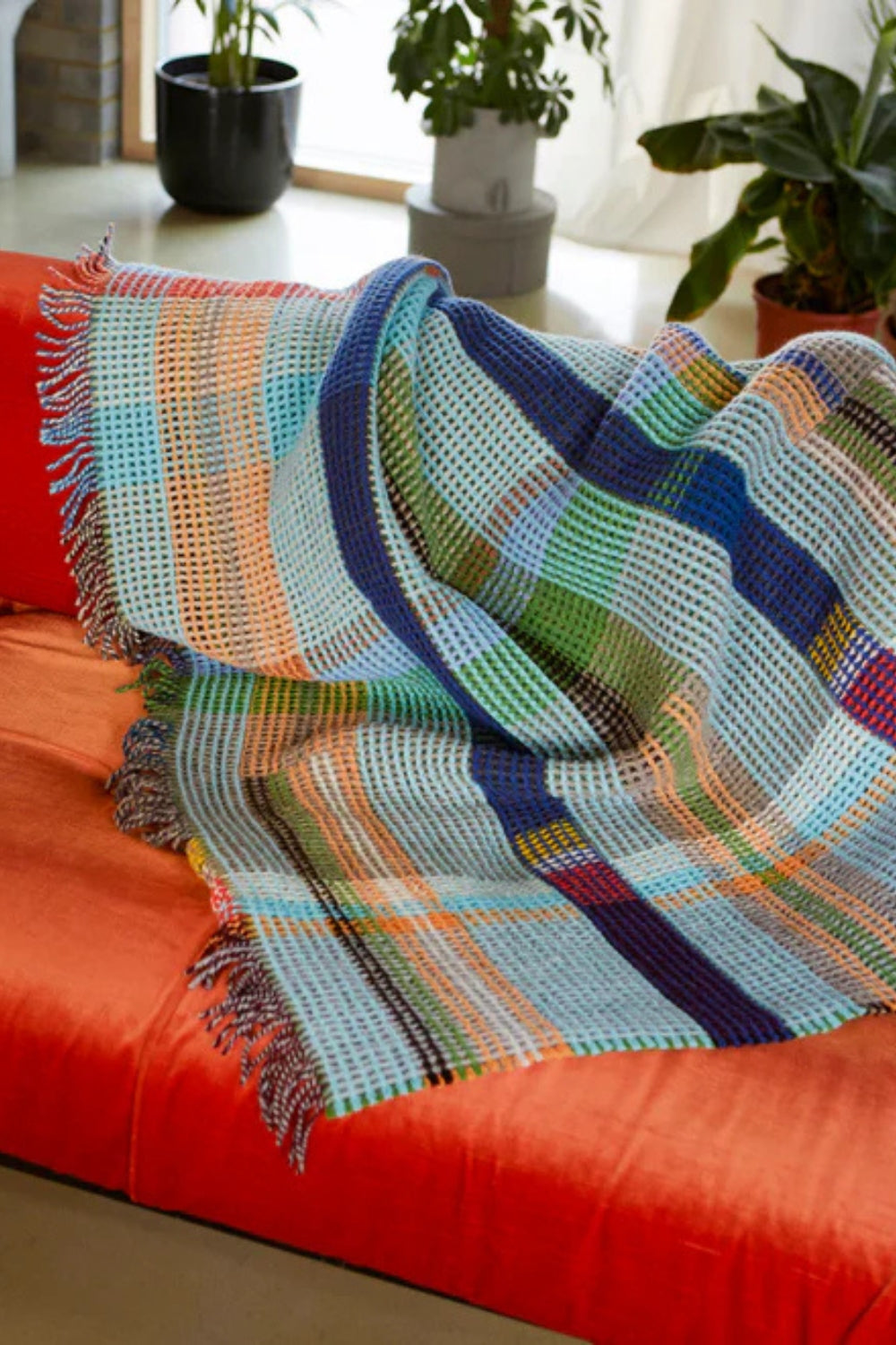 Lambswool Honeycomb Throw - Wilding