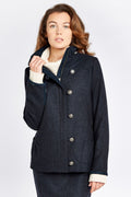 Bracken Tweed Jacket - Navy