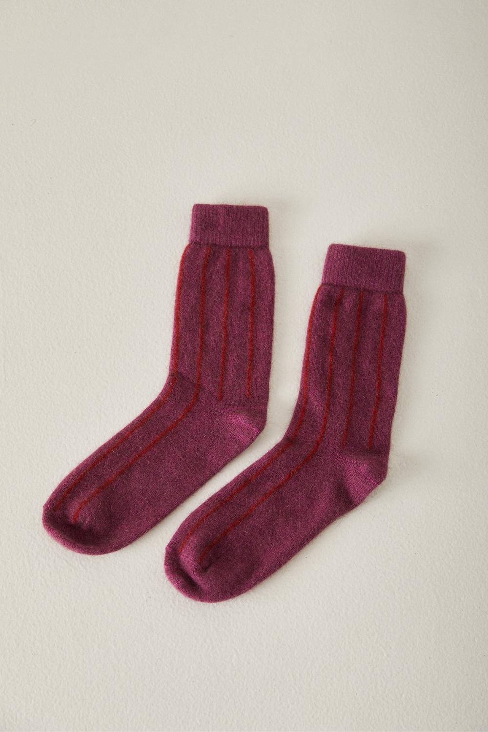 Possum Stripe Socks - Multiple Colours
