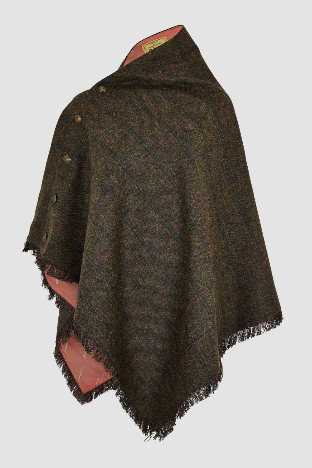 Hazelwood Tweed Poncho - Hemlock
