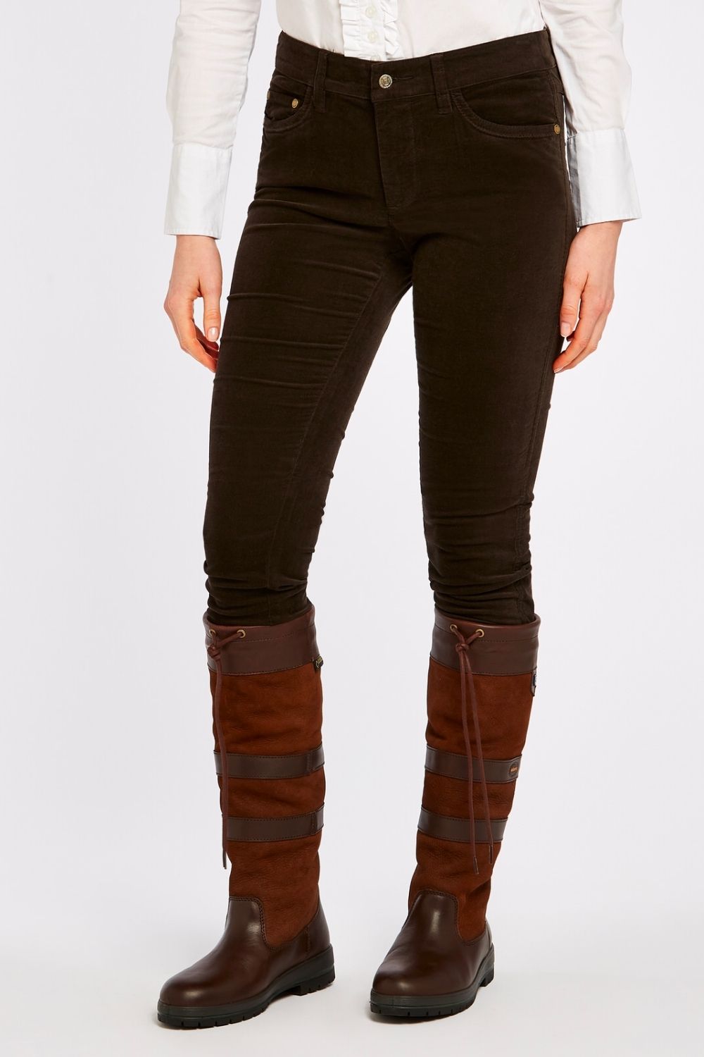 Honeysuckle Cord Jeans - Bourbon