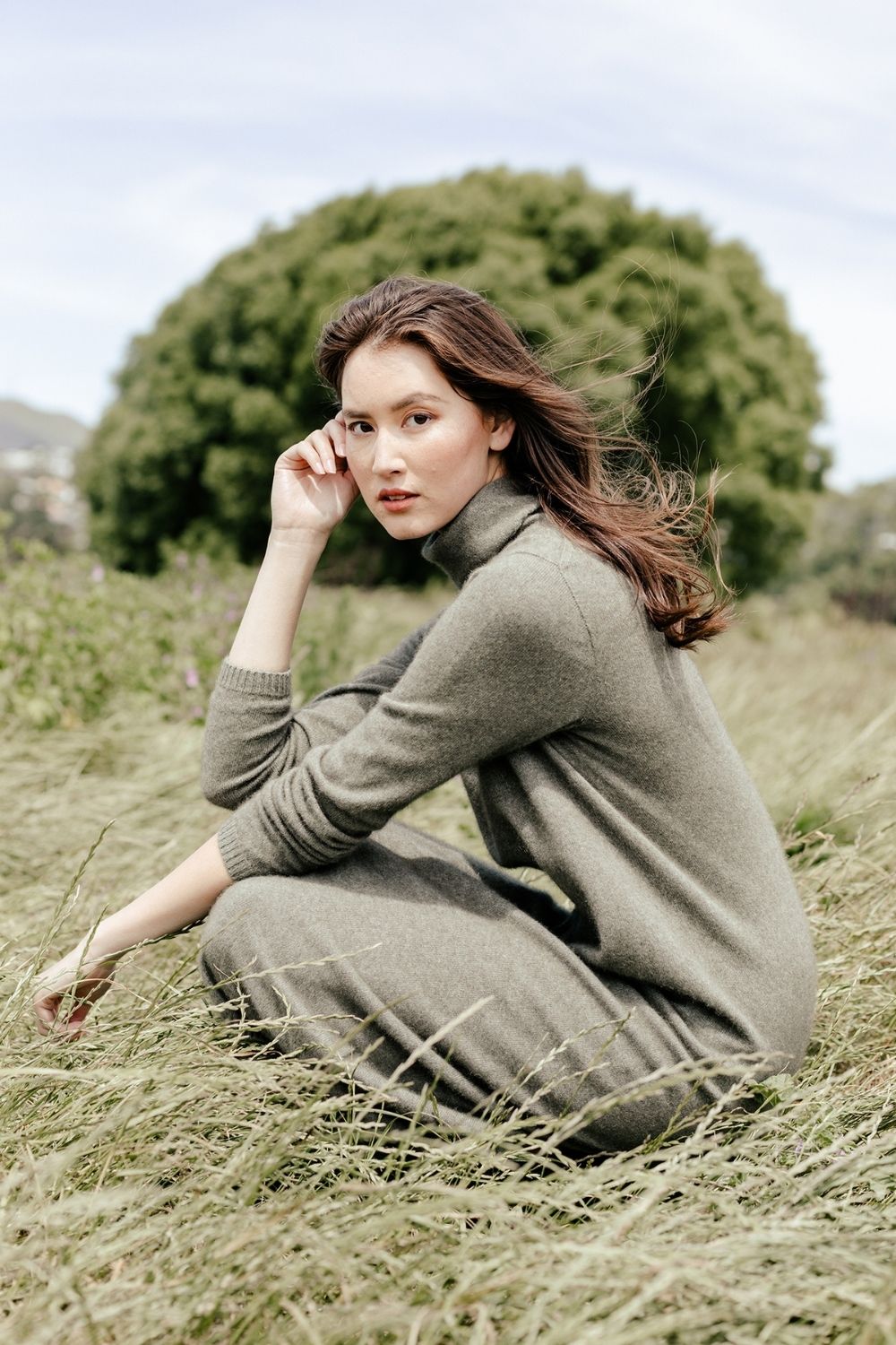 Kapua Sweater Dress - Sage