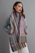 Eyck Silk and Linen Scarf - Lilac