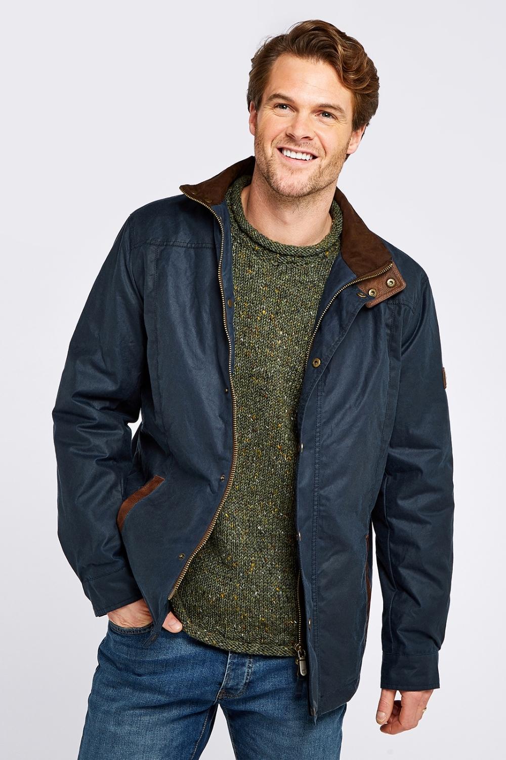 Carrickfergus Wax Jacket - Ocean Blue – The Wool Shed Australia