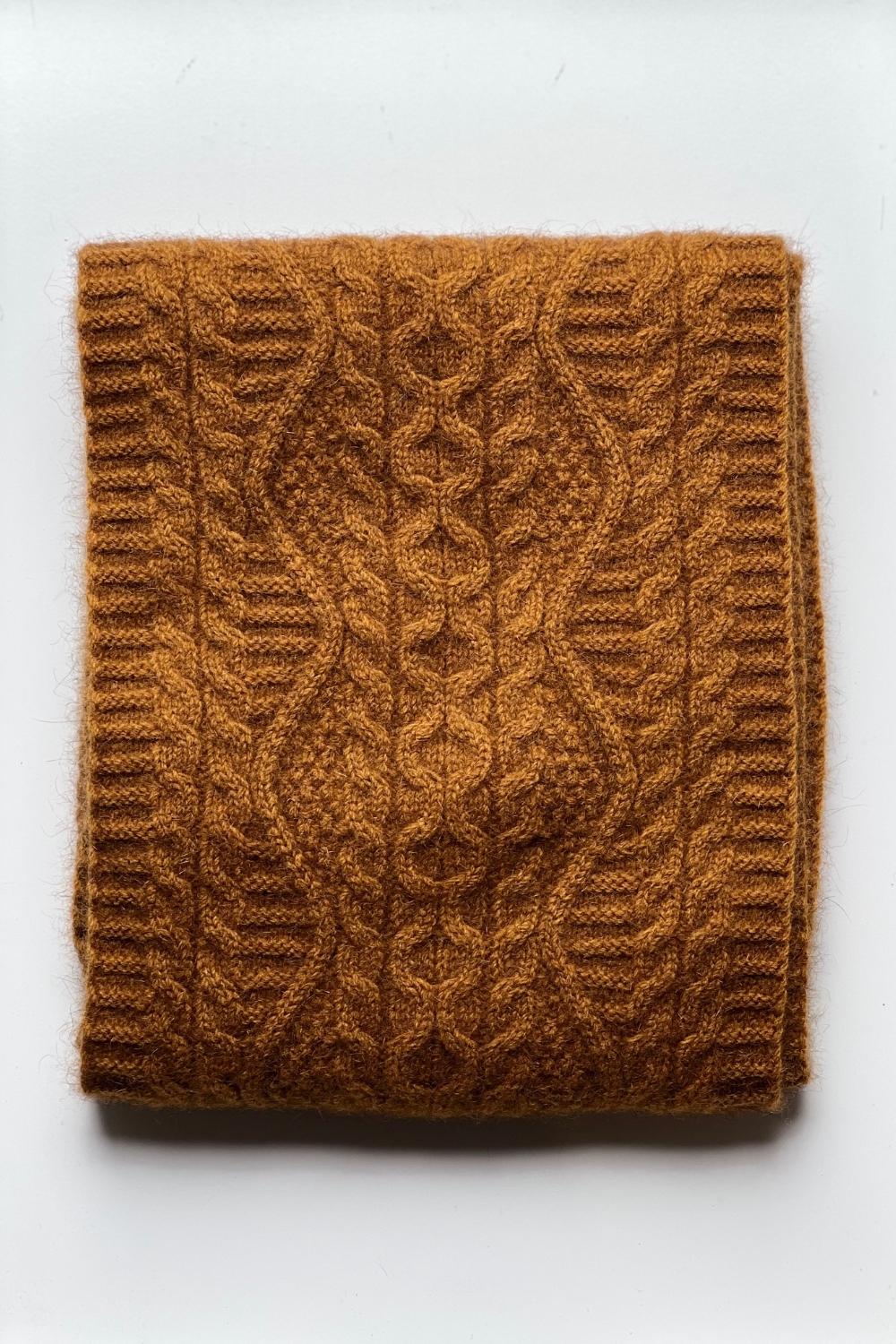 Opito Cable Scarf - Possum/Merino - Multiple Colours