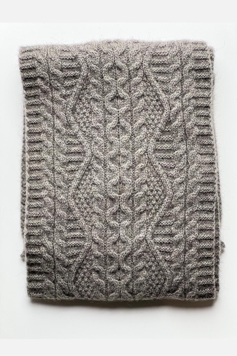 Opito Cable Scarf - Possum/Merino - Multiple Colours