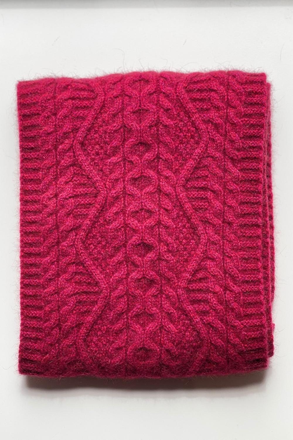 Opito Cable Scarf - Possum/Merino - Multiple Colours