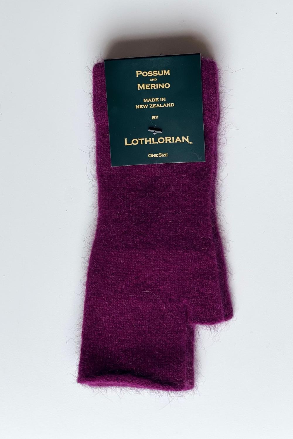 Fingerless Mittens - Possum/Merino - Multiple Colours
