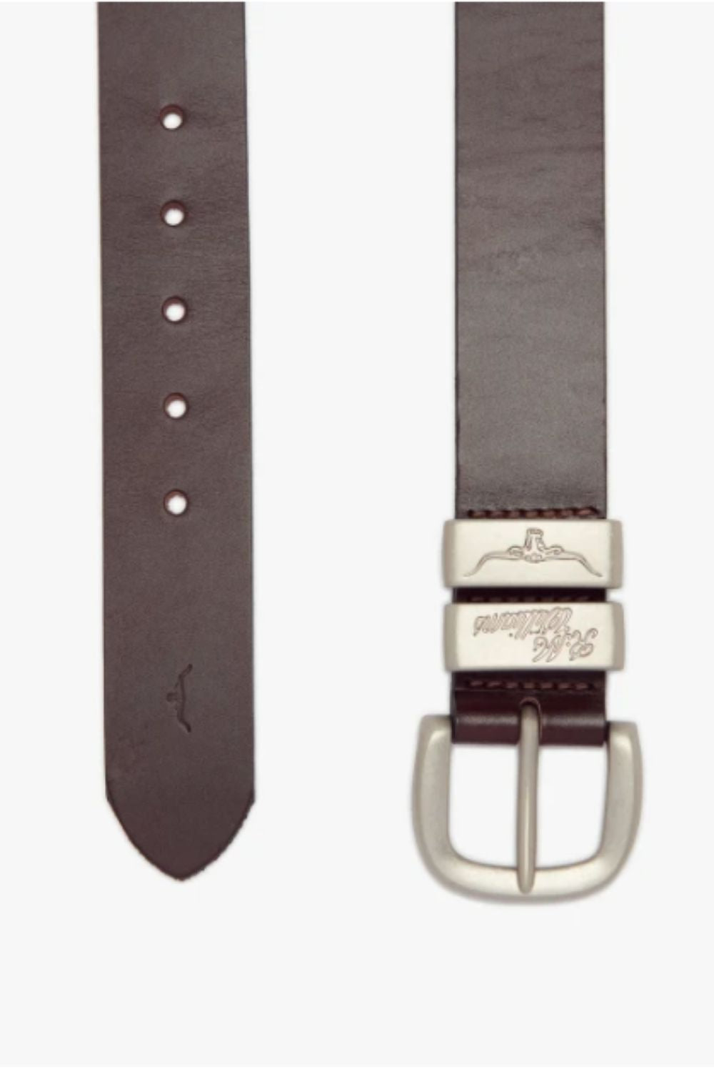 1 1/2 inch Three Piece Solid Drover Belt - Chestnut