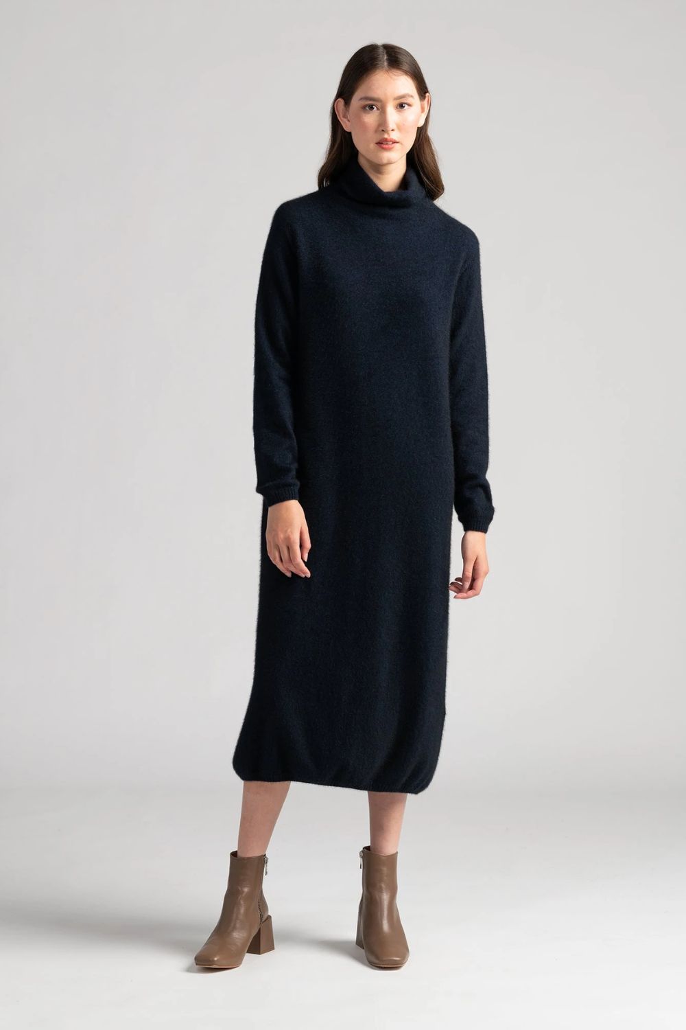 Kapua Sweater Dress - Navy