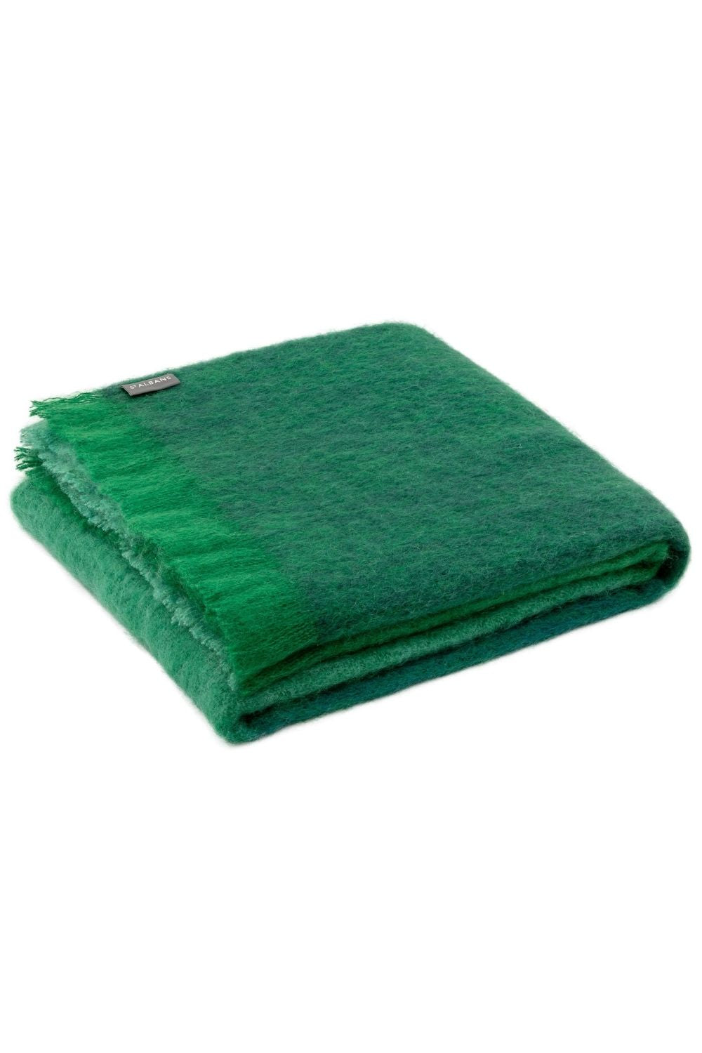 St Albans Mohair Throw - Emerald