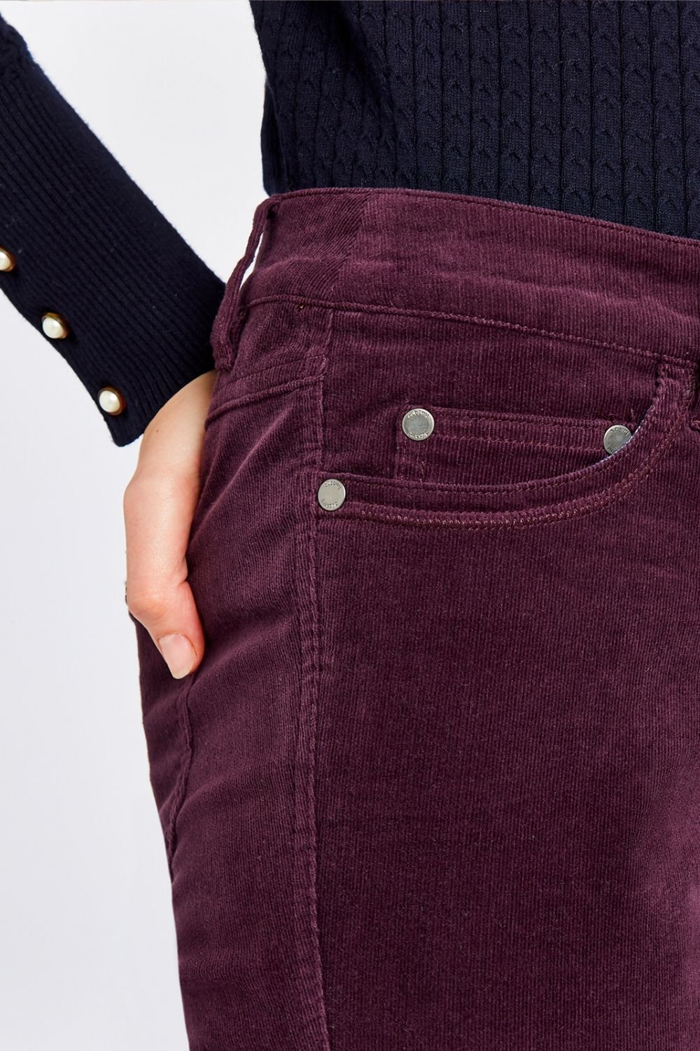 Honeysuckle Cord Jeans - Plum