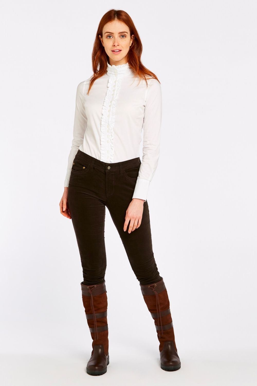 Honeysuckle Cord Jeans - Bourbon