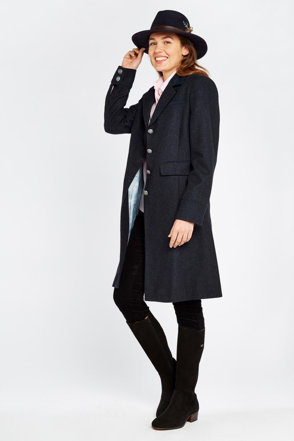Womens Blackthorn Tweed Jacket - Navy