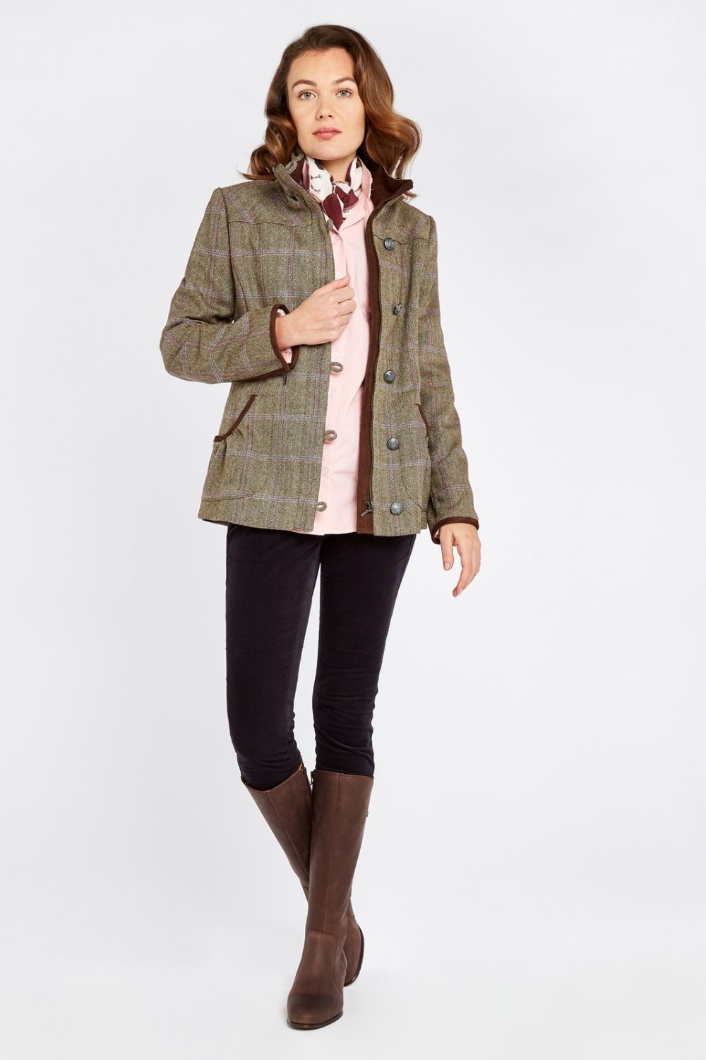 Bracken Tweed Jacket - Woodrose
