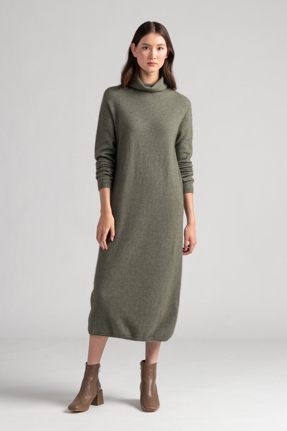 Kapua Sweater Dress - Sage