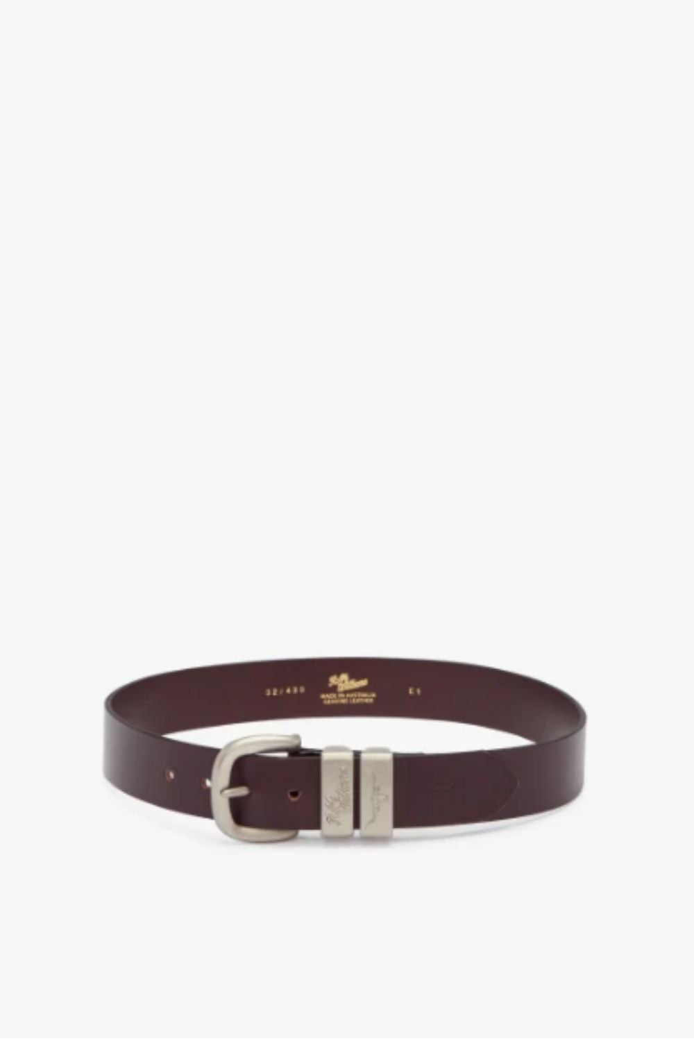 1 1/2 inch Three Piece Solid Drover Belt - Chestnut