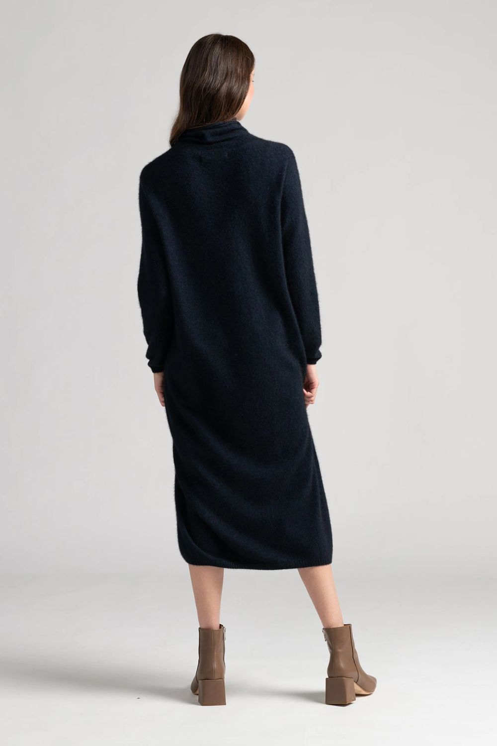 Kapua Sweater Dress - Navy