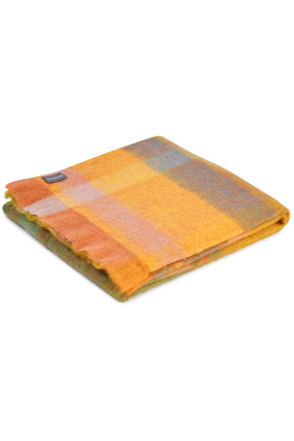 St Albans Mohair Throw - Marigold