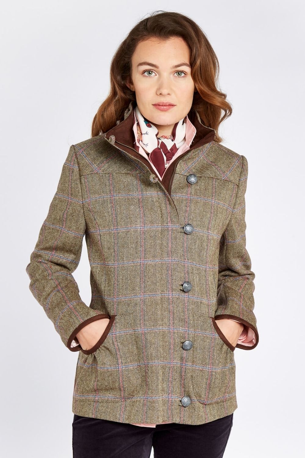 Bracken Tweed Jacket - Woodrose