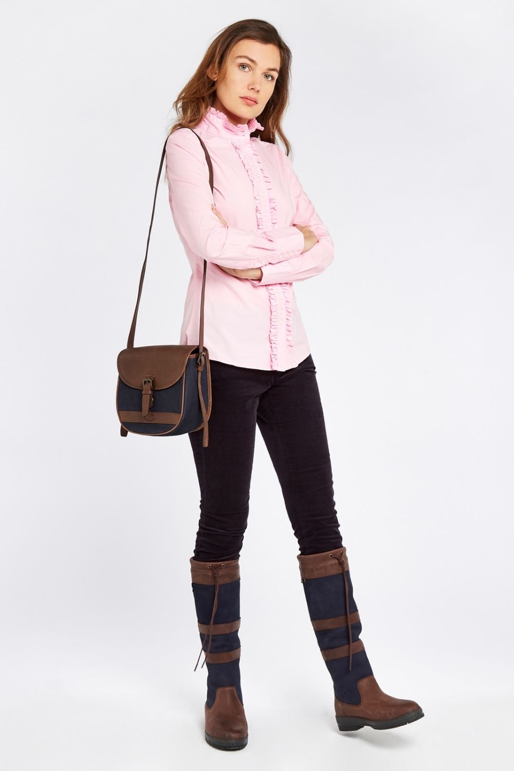 Chamomile High Necked Shirt - Pink