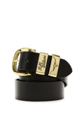 1 1/2 inch Three Piece Solid Hide Drover Belt - Black
