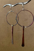 Copper and Silver 'Grounded' Earrings W66