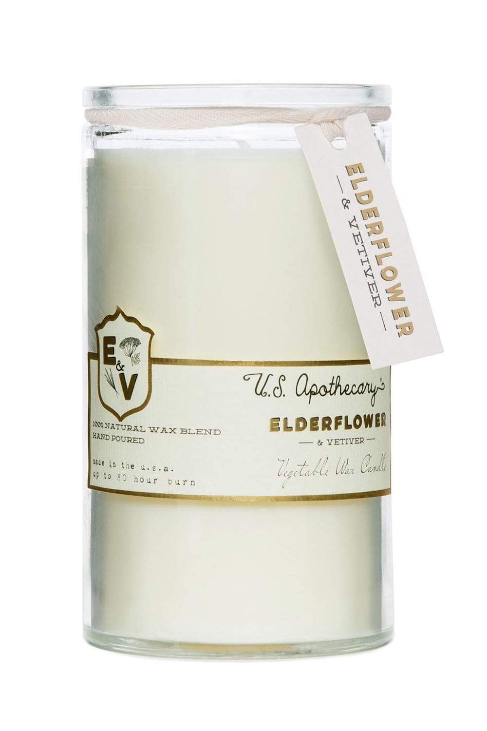 Elderflower & Vetiver Soy Wax Candle